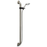 Universal Showering Components Adjustable Slide Bar / Grab Bar 2-Setting Hand Shower