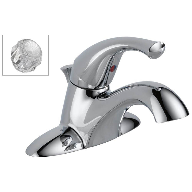 Delta Faucet - Classic Single Handle Centerset Bathroom Faucet - Chrome