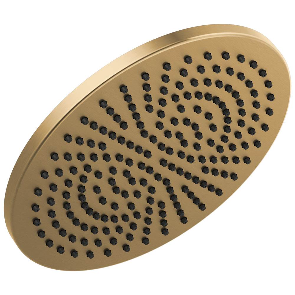 Delta Faucet - Universal Showering Components Single-Setting Metal Raincan Shower Head - LumicoatÂ® Champagne Bronze