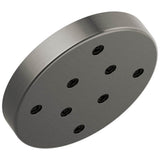Delta Faucet - Universal Showering Components H2Okinetic Single-Setting Metal Raincan Shower Head - LumicoatÂ® Black Stainless