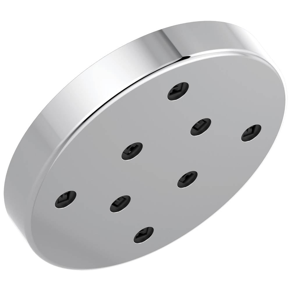 Delta Faucet - Universal Showering Components H2Okinetic Single-Setting Metal Raincan Shower Head - LumicoatÂ® Chrome