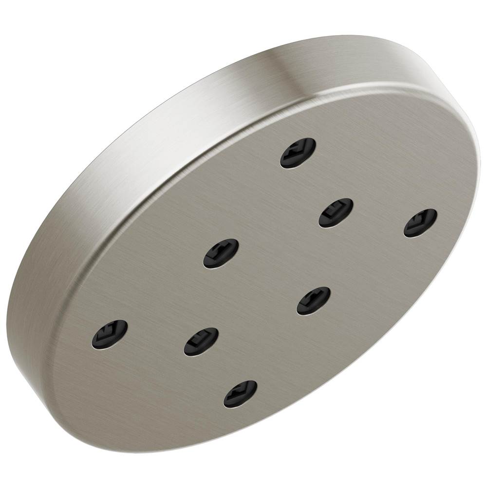 Delta Faucet - Universal Showering Components H2Okinetic Single-Setting Metal Raincan Shower Head - LumicoatÂ® Stainless