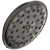 Delta Faucet - Universal Showering Components H2Okinetic 4-Setting Shower Head with UltrasoakE - LumicoatÂ® Black Stainless