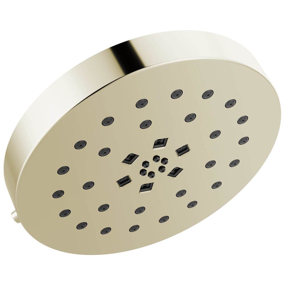 Delta Faucet - Universal Showering Components H2Okinetic 4-Setting Shower Head with UltrasoakE - LumicoatÂ® Polished Nickel