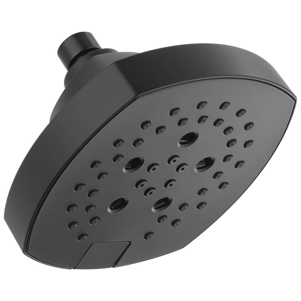 Delta Faucet - Universal Showering Components 5-Setting H2Okinetic Shower Head - Matte Black