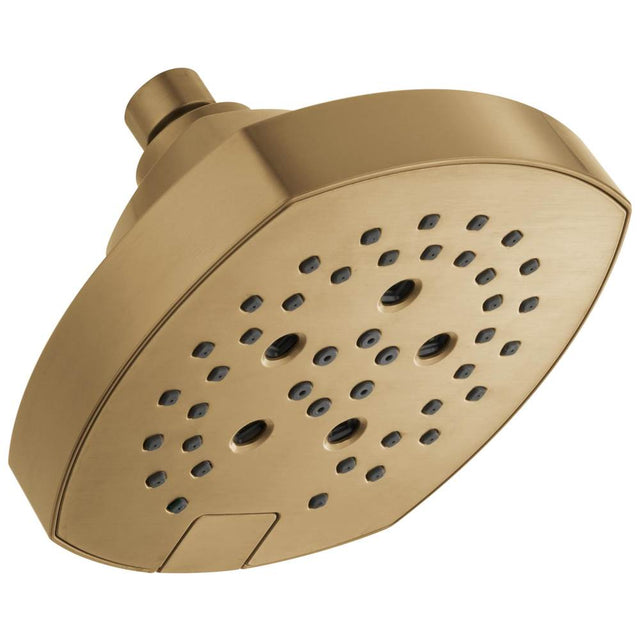 Delta Faucet - Universal Showering Components 5-Setting H2Okinetic Shower Head - LumicoatÂ® Champagne Bronze