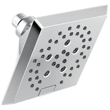 Delta Faucet - Universal Showering Components H2OKinetic5-Setting Angular Modern Raincan Shower Head - LumicoatÂ® Chrome