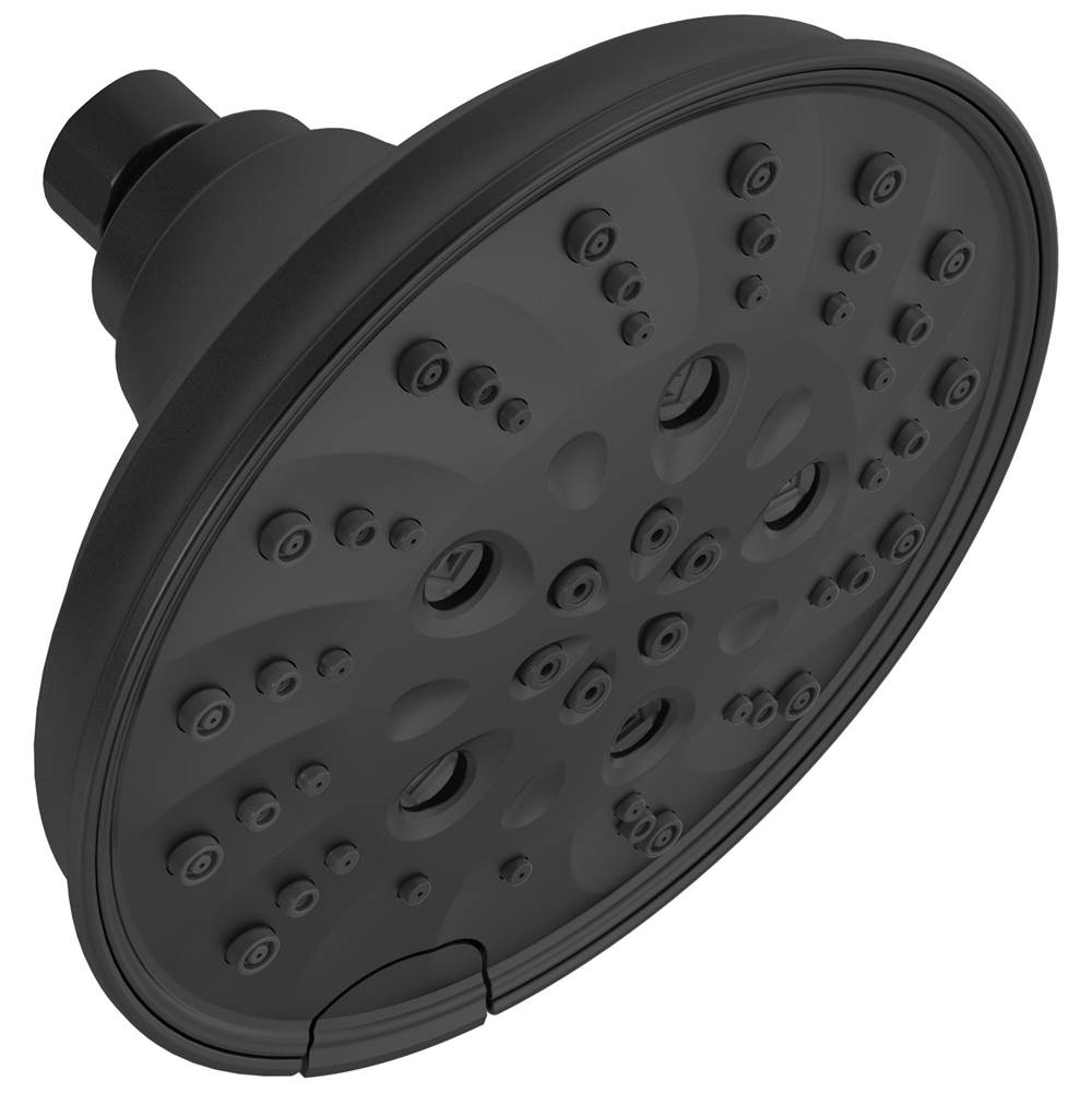 Delta Faucet - Universal Showering Components 5-Setting H2OKinetic Trad Raincan - Matte Black