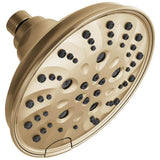 Delta Faucet - Universal Showering Components H2Okinetic 5-Setting Traditional Raincan Shower Head - LumicoatÂ® Champagne Bronze