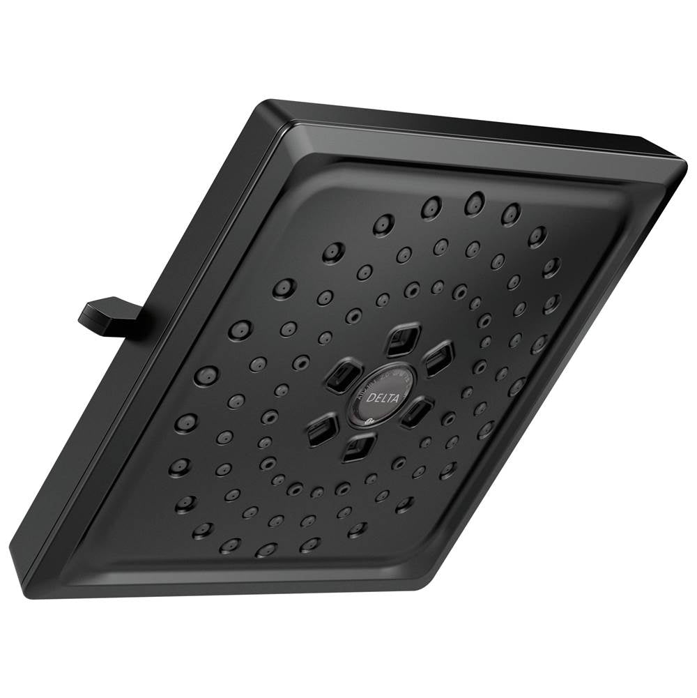 Delta Faucet - Universal Showering Components H2OKinetic3-Setting Raincan Shower Head - Matte Black