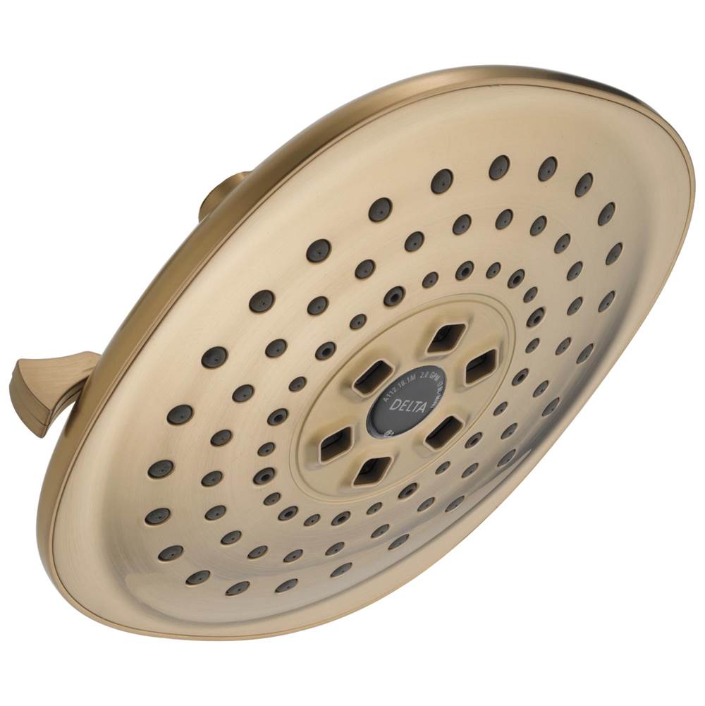 Delta Faucet - Universal Showering Components H2OKinetic3-Setting Raincan Shower Head - Champagne Bronze