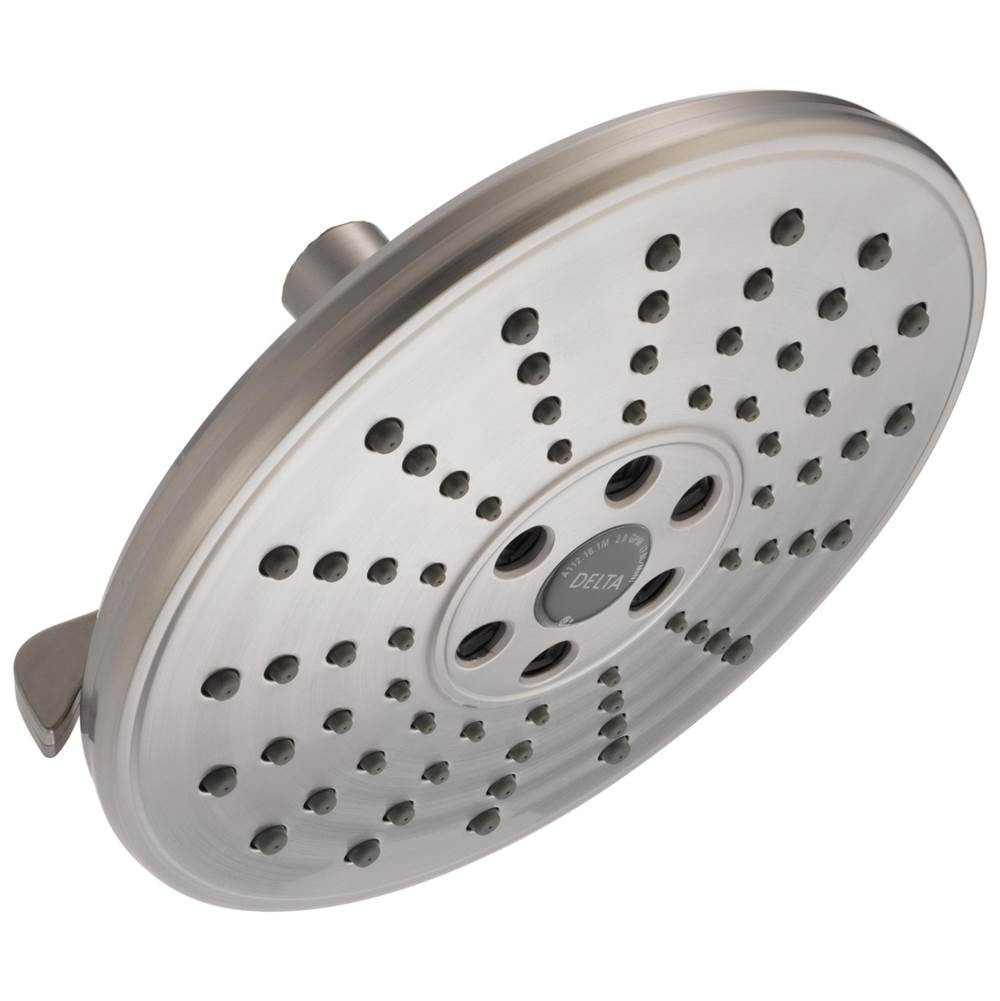 Delta Faucet - Universal Showering Components H2OKinetic3-Setting Raincan Shower Head - LumicoatÂ® Stainless