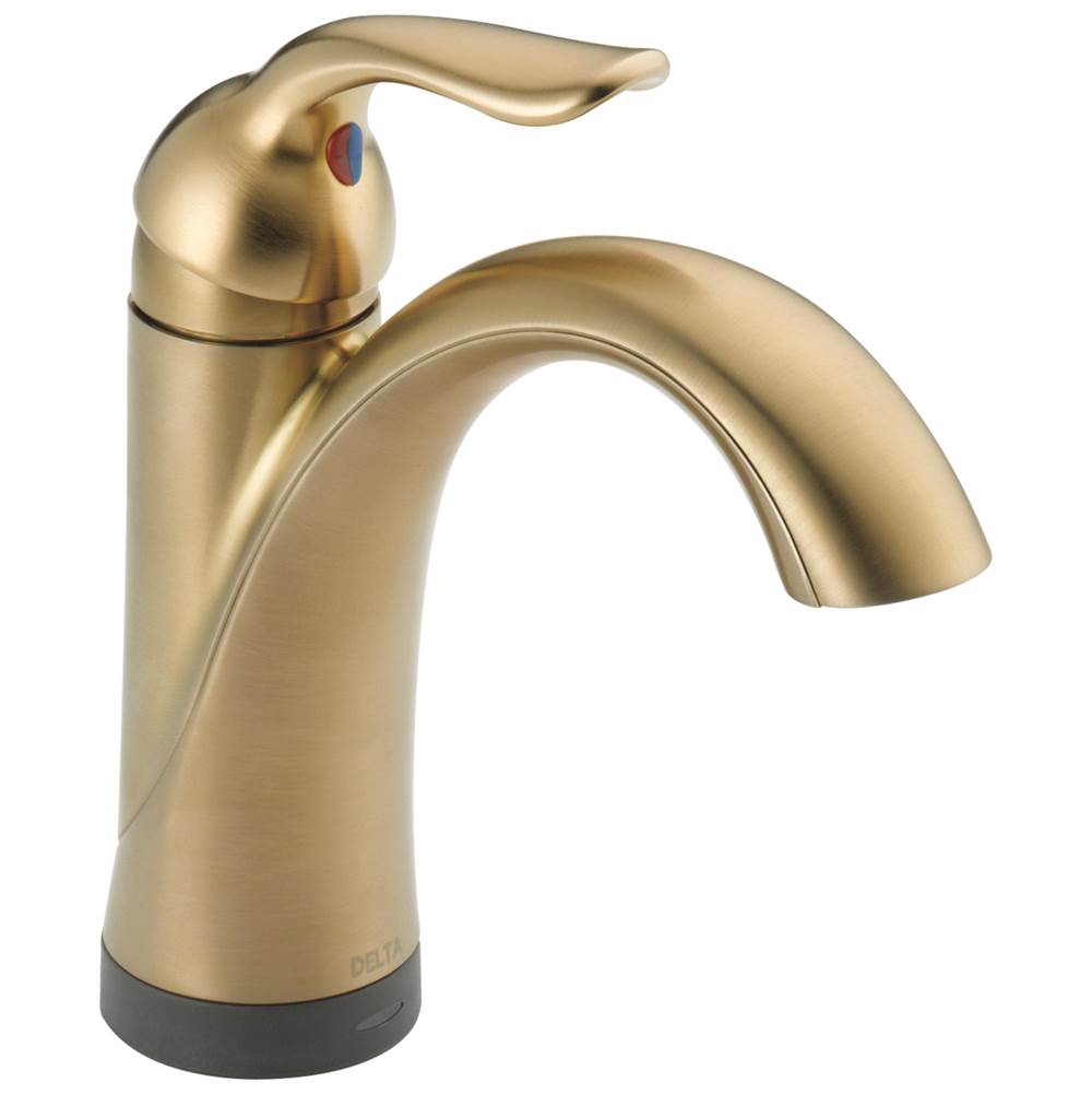 Delta Faucet - Lahara Single Handle Bathroom Faucet with Touch<sub>2</sub>O.xt Technology - Champagne Bronze