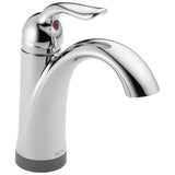 Delta Faucet - Lahara Single Handle Bathroom Faucet with Touch<sub>2</sub>O.xt Technology - Chrome