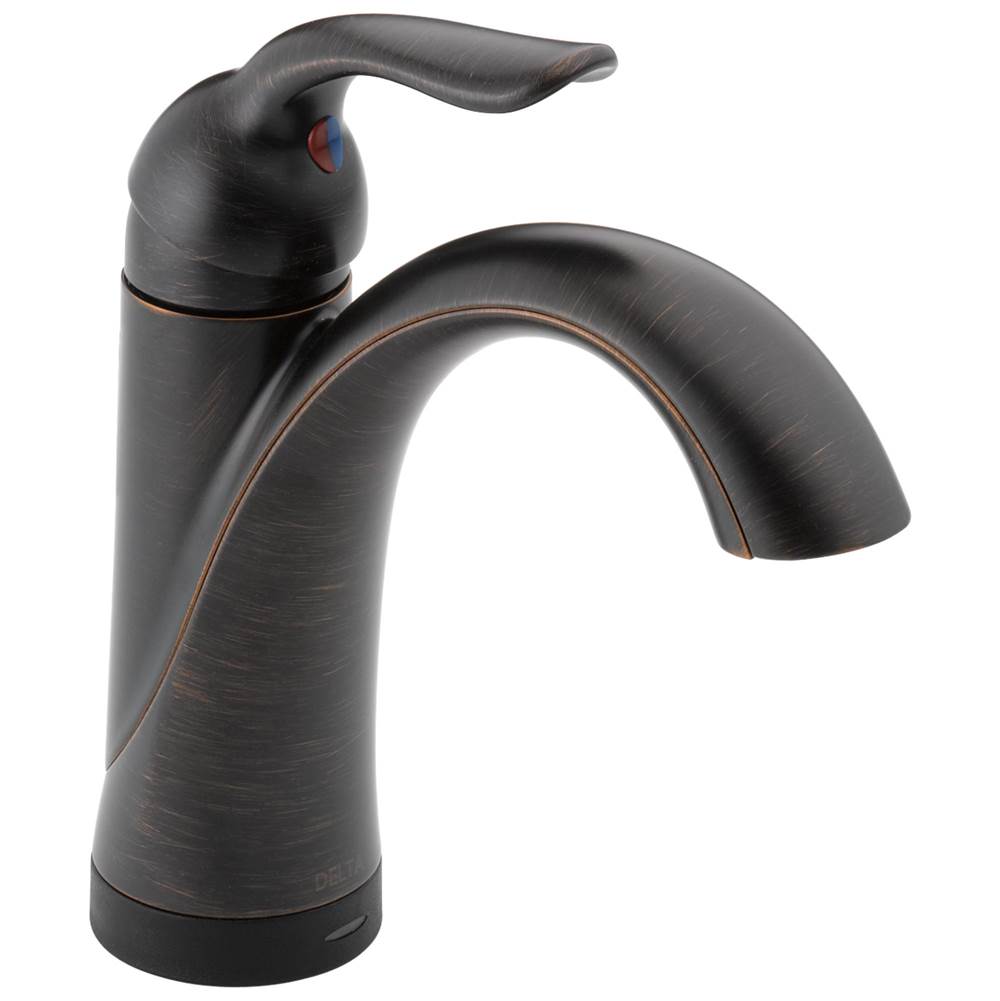 Delta Faucet - Lahara Single Handle Bathroom Faucet with Touch<sub>2</sub>O.xt Technology - Venetian Bronze