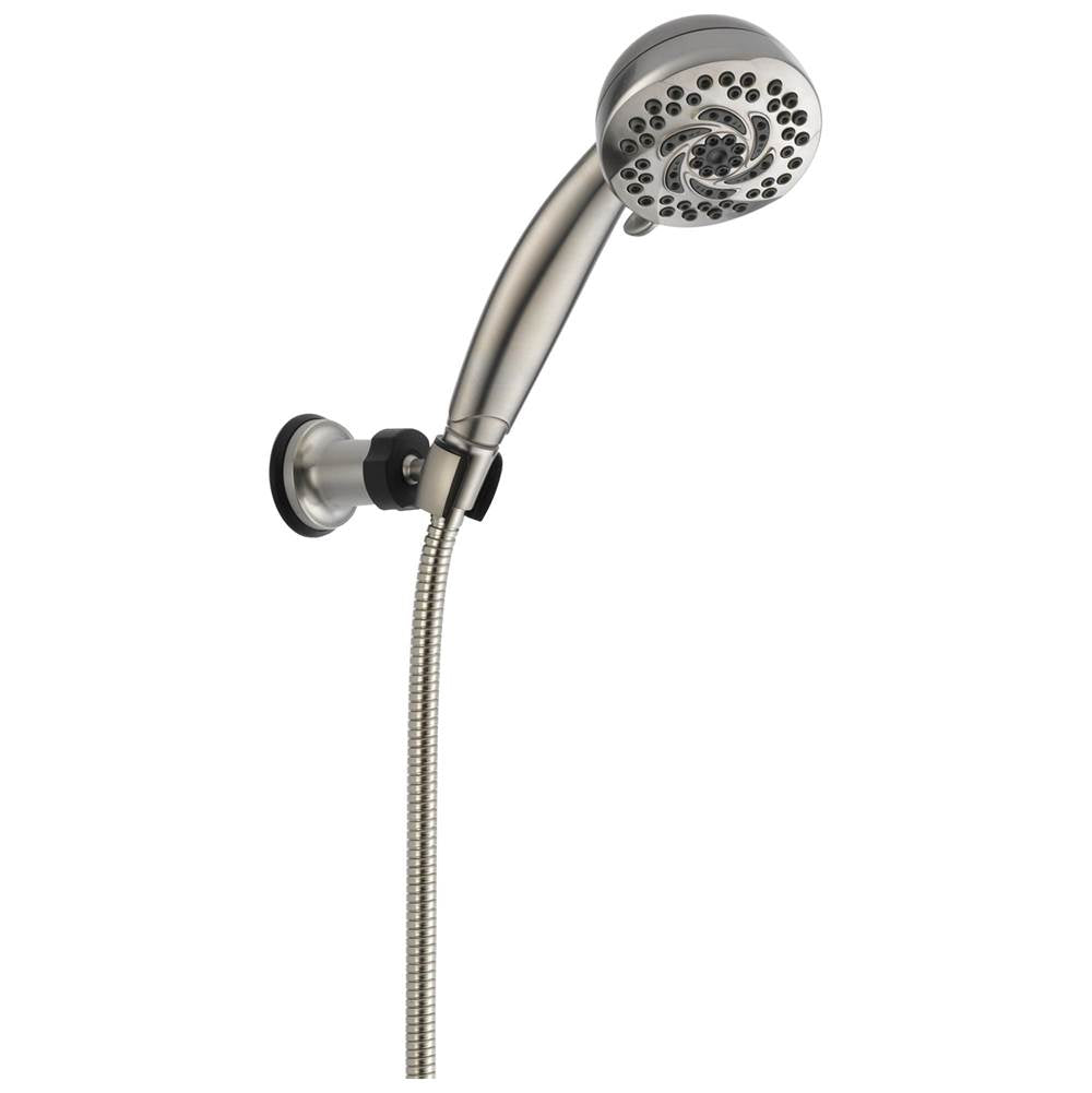 Delta Faucet - Universal Showering Components Premium 5-Setting Fixed Wall Mount Hand Shower - Stainless