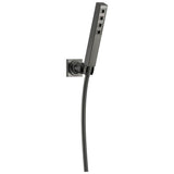 Delta Faucet - Universal Showering Components H2Okinetic Single-Setting Adjustable Wall Mount Hand Shower - LumicoatÂ® Black Stainless