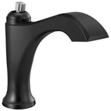 Delta Faucet - DorvalE Single Handle Faucet Less Pop-Up, Less Handle - Matte Black