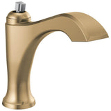 Delta Faucet - DorvalE Single Handle Faucet Less Pop-Up, Less Handle - Champagne Bronze