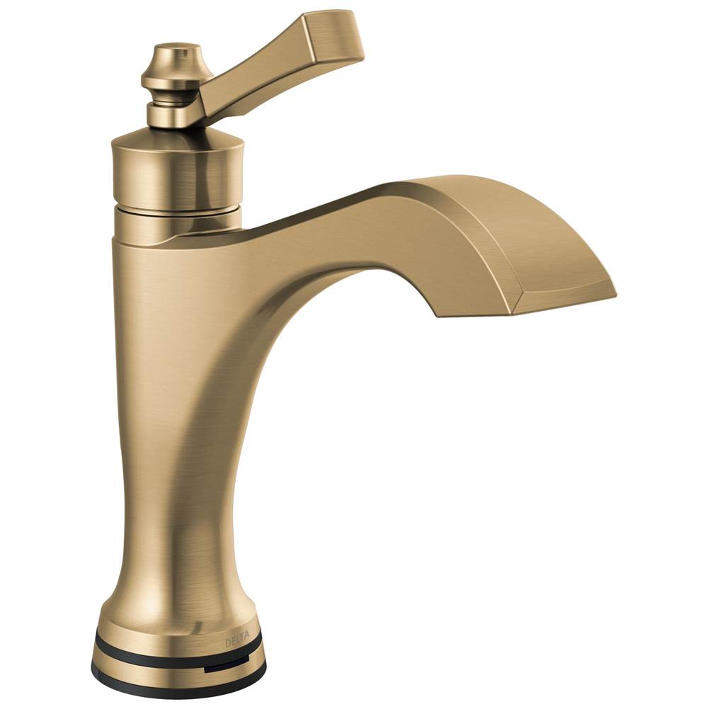 Delta Faucet - DorvalE Single Handle Touch20.xt Bathroom Faucet - Champagne Bronze
