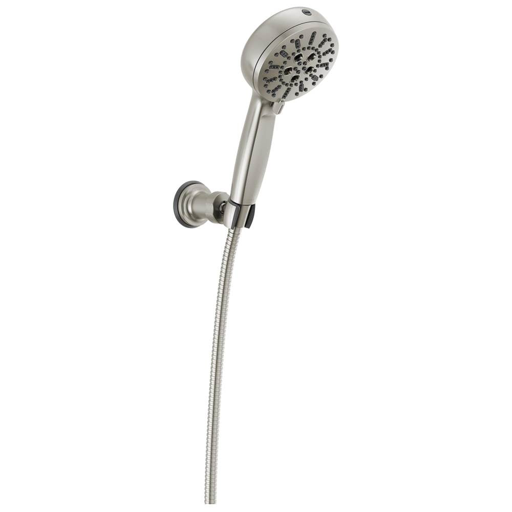 Delta Faucet - Universal Showering Components 7-Setting Wall Mount Hand Shower with Cleaning Spray - LumicoatÂ® Stainless