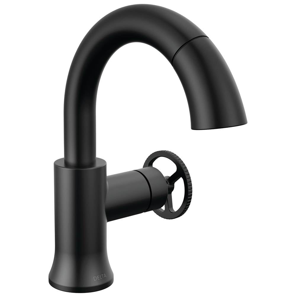 Delta Faucet - Trinsic Single Handle Pull Down Bathroom Faucet - Matte Black