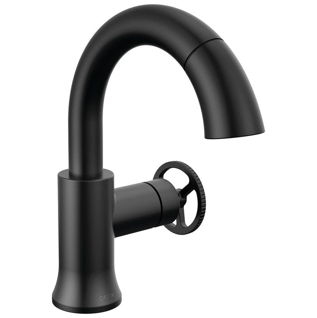 Delta Faucet - Trinsic Single Handle Pull Down Bathroom Faucet - Matte Black
