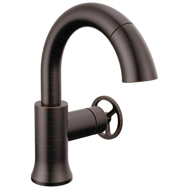 Delta Faucet - Trinsic Single Handle Pull Down Bathroom Faucet - Venetian Bronze