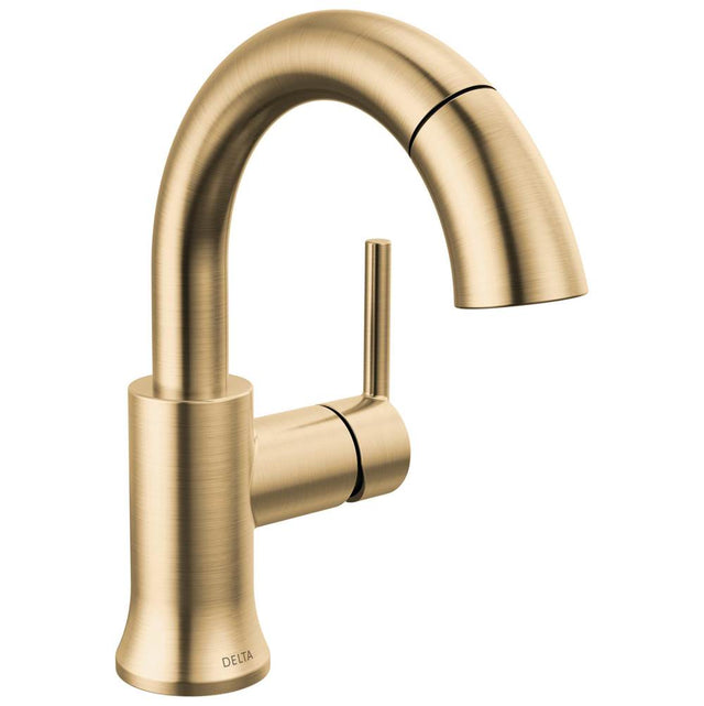 Delta Faucet - Trinsic Single Handle Pull Down Bathroom Faucet - Champagne Bronze