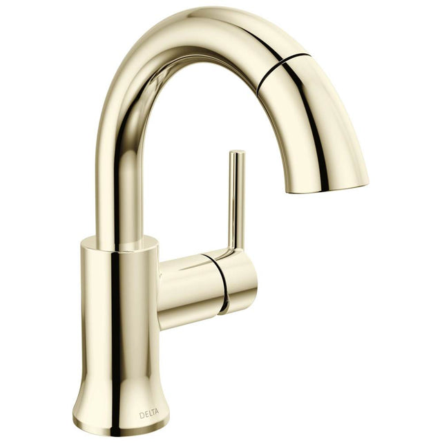Delta Faucet - Trinsic Single Handle Pull Down Bathroom Faucet - Polished Nickel
