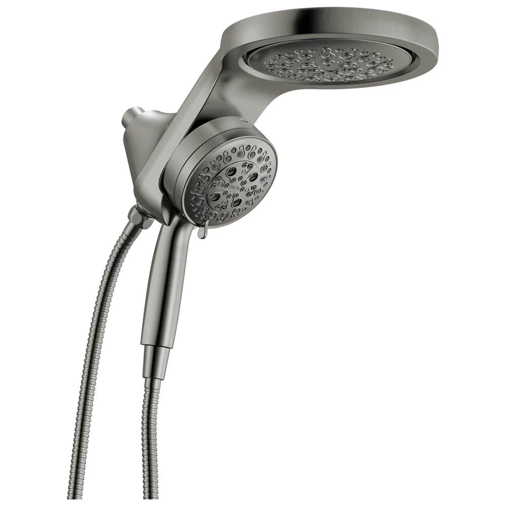 Delta Faucet - Universal Showering Components 6-Setting HydroRain with ProCleanE - LumicoatÂ® Black Stainless