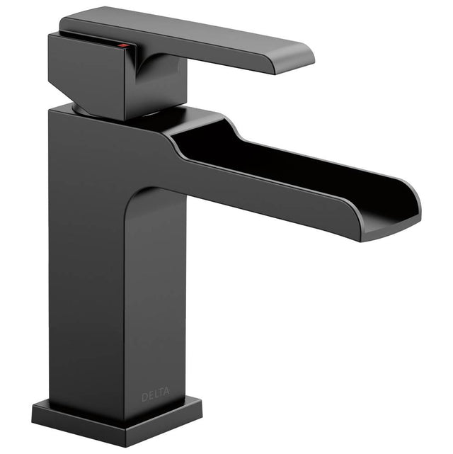Delta Faucet - Ara Single Handle Channel Bathroom Faucet - Matte Black