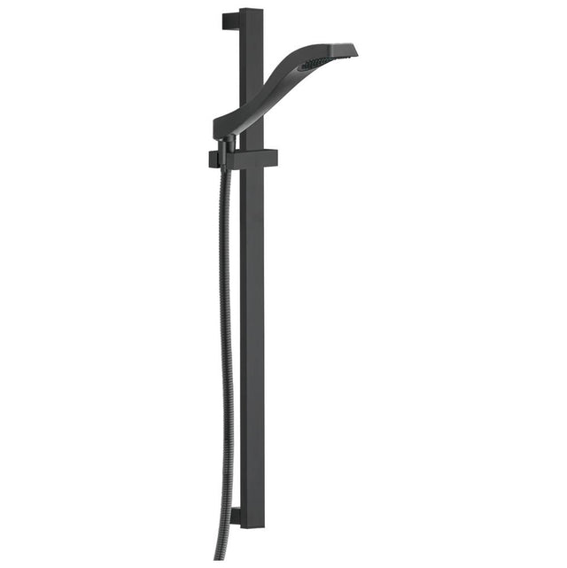 Delta Faucet - DrydenE Premium Single-Setting Slide Bar Hand Shower - Matte Black