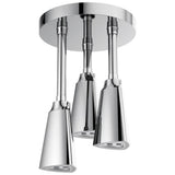 Delta Faucet - Universal Showering Components H2OKineticPendant Raincan Shower Head with LED Light - Chrome