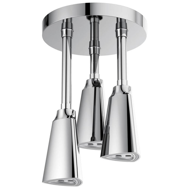 Delta Faucet - Universal Showering Components H2OKineticPendant Raincan Shower Head with LED Light - Chrome