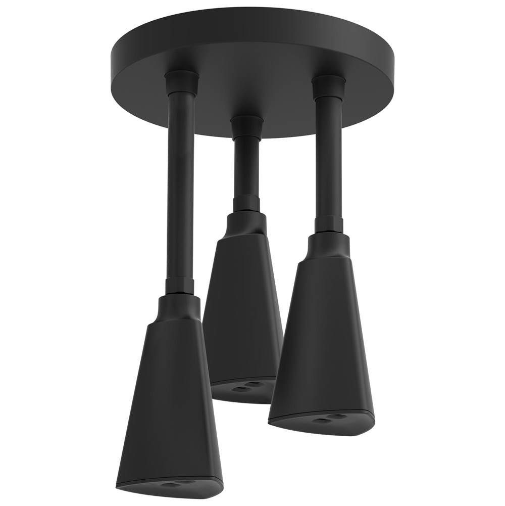 Delta Faucet - Universal Showering Components H2OKineticPendant Raincan Shower Head - Matte Black