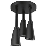 Delta Faucet - Universal Showering Components H2OKineticPendant Raincan Shower Head with LED Light - Matte Black
