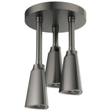 Delta Faucet - Universal Showering Components H2Okinetic Pendant Raincan Shower Head with LED Light - Black Stainless