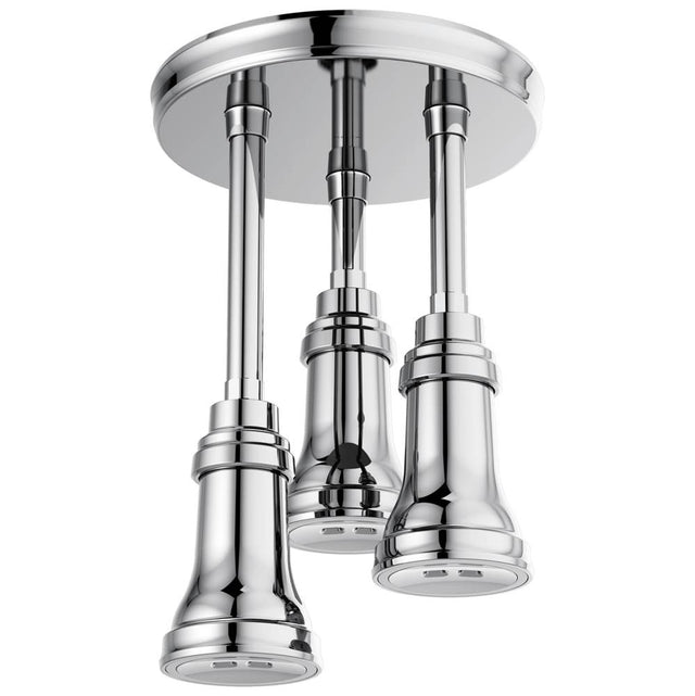 Delta Faucet - Universal Showering Components H2OKineticPendant Raincan Shower Head with LED Light - Chrome