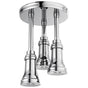Delta Faucet - Universal Showering Components H2OKineticPendant Raincan Shower Head with LED Light - Chrome