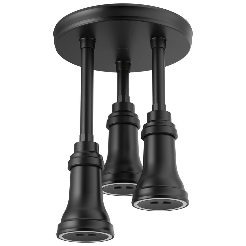 Delta Faucet - Universal Showering Components LED Pendant Raincan Single-Setting H2Okinetic - Matte Black