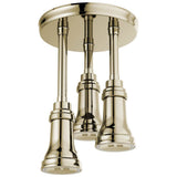 Delta Faucet - Universal Showering Components H2OKineticPendant Raincan Shower Head with LED Light - Polished Nickel