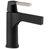 Delta Faucet - Zura Single Handle Bathroom Faucet - Stainless / Matte Black