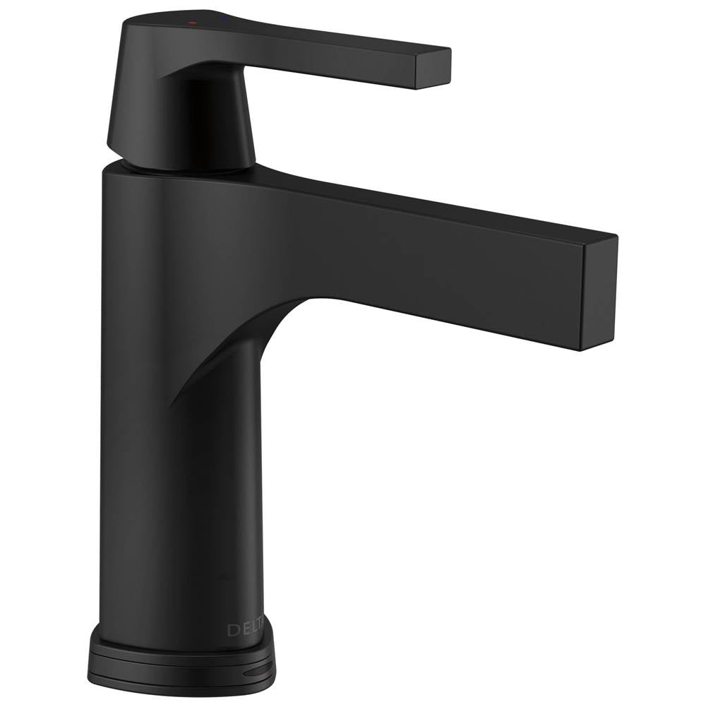 Delta Faucet - Zura Single Handle Bathroom Faucet with Touch<sub>2</sub>O.xt Technology - Matte Black