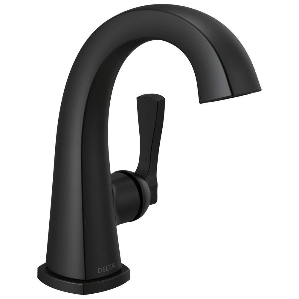 Delta Faucet - Stryke Single Handle Bathroom Faucet - Matte Black