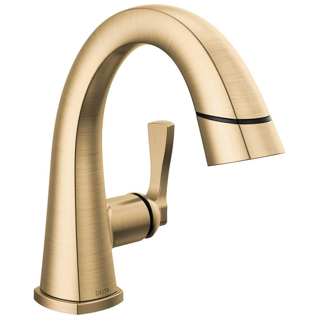 Delta Faucet - Stryke Single Handle Pull Down Bathroom Faucet - LumicoatÂ® Champagne Bronze