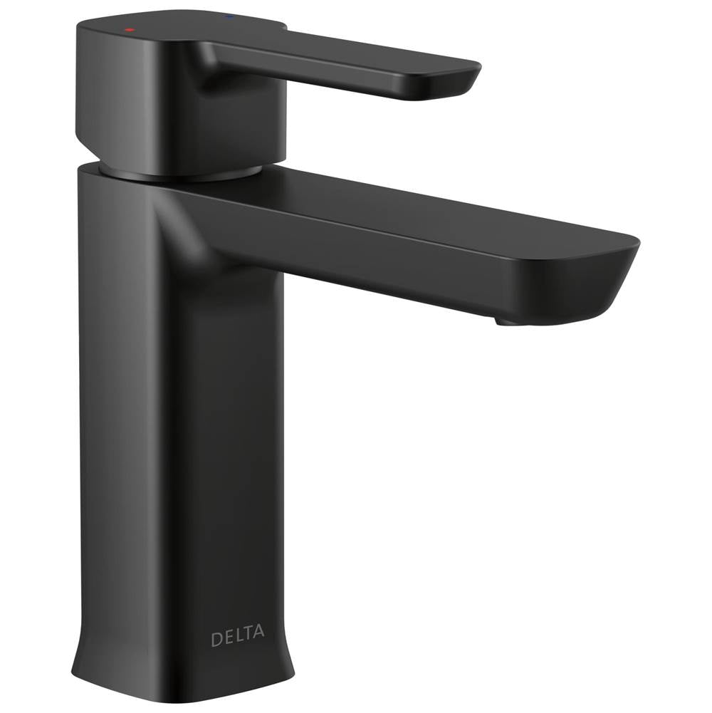 Delta Faucet - ModernE Single Handle Project-Pack Bathroom Faucet - Matte Black