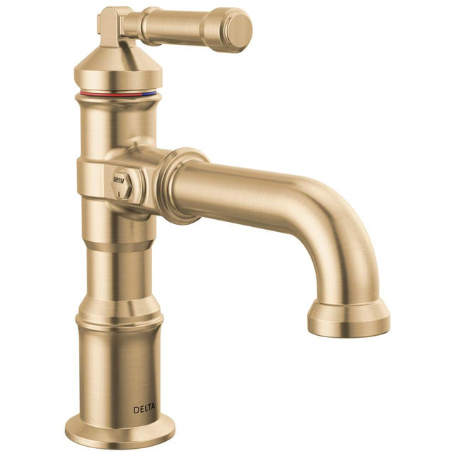 Delta Faucet - BroderickE Single Handle Bathroom Faucet - LumicoatÂ® Champagne Bronze