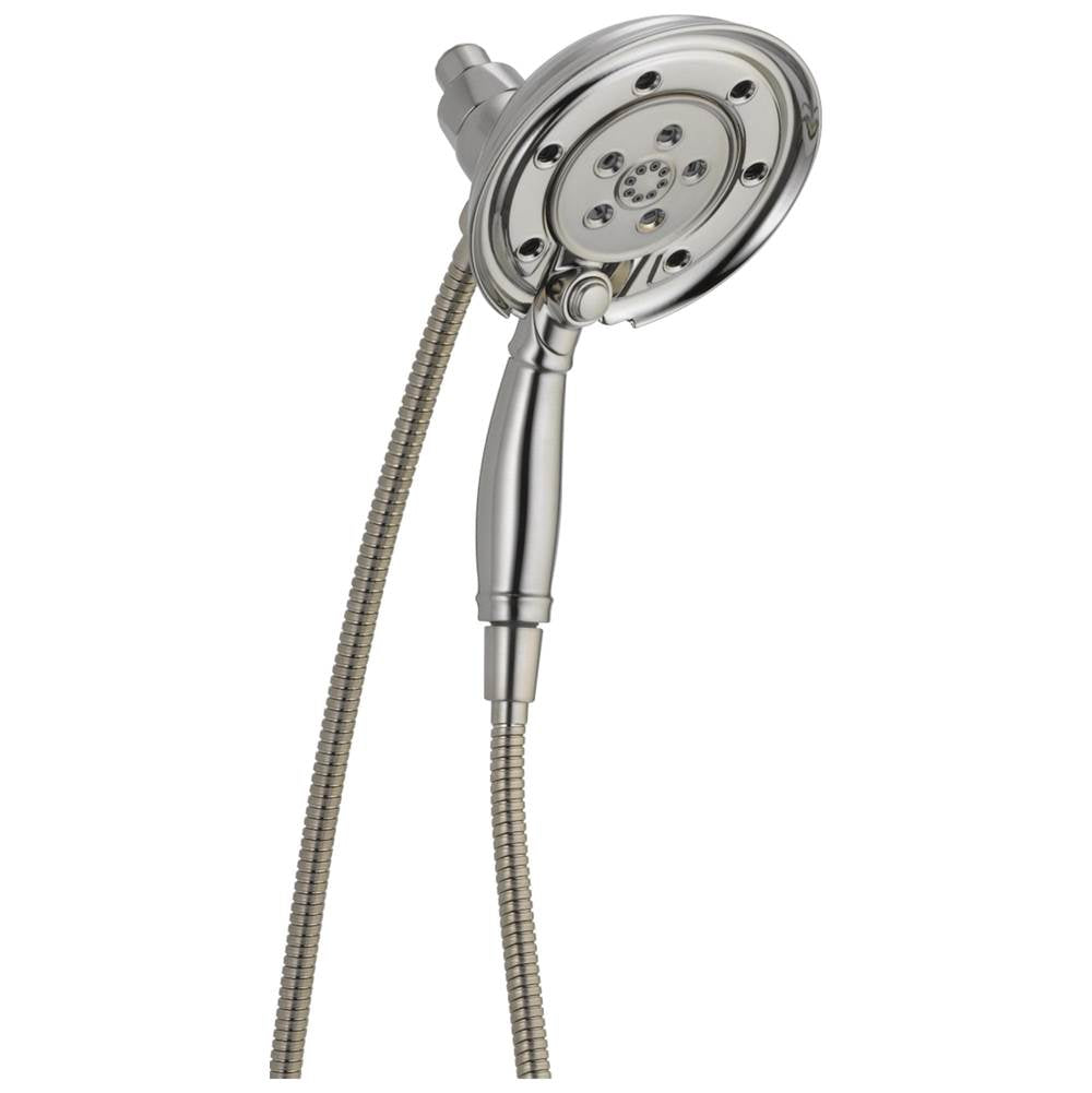 Delta Faucet - Universal Showering Components H2OKineticIn2ition 4-Setting Two-in-One Shower - Stainless