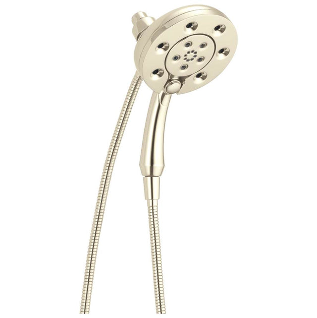 Delta Faucet - Universal Showering Components H2OKinetic In2ition 4-Setting Two-in-One Shower - LumicoatÂ® Polished Nickel